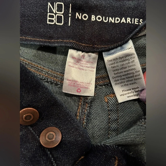 Skinny Button Up Jeans Size 11 NWOT - Picture 4 of 4